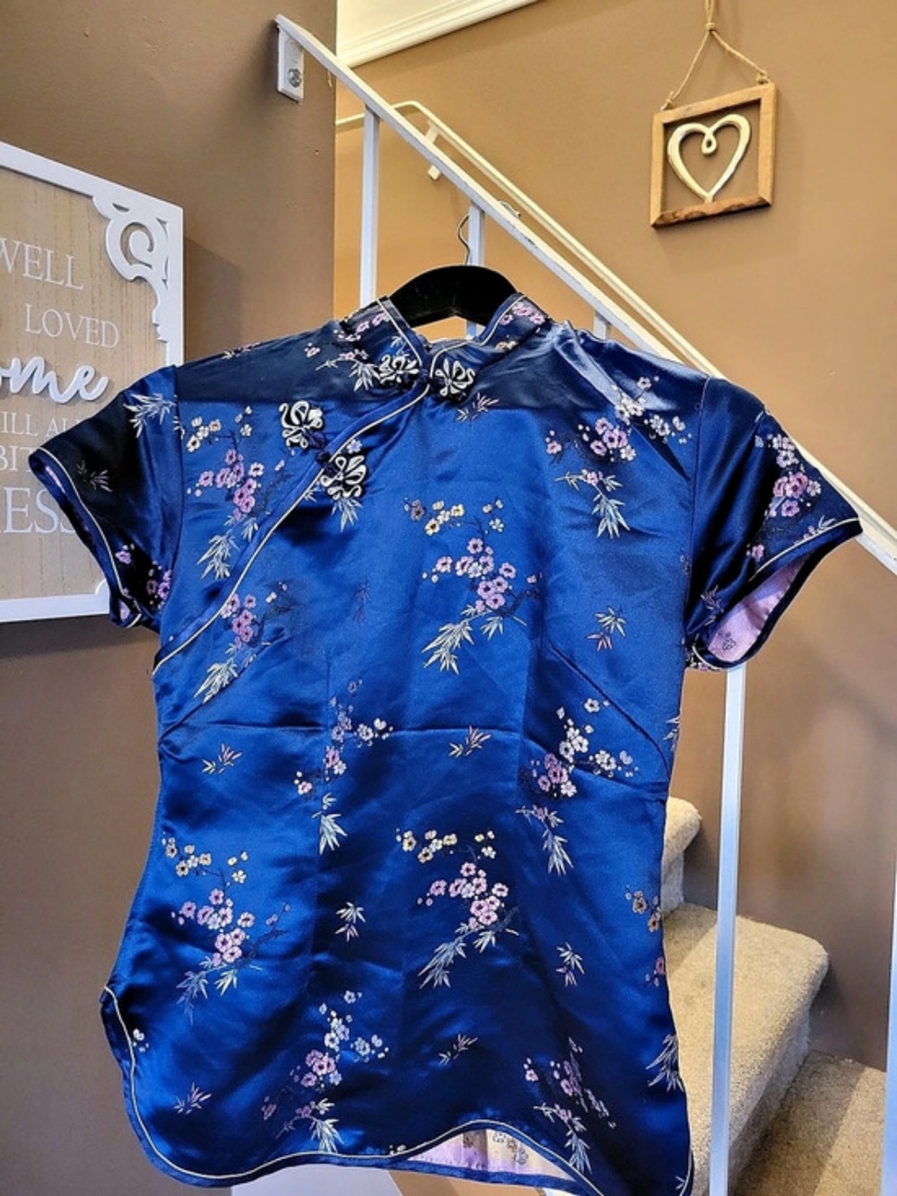 Floral Blue Qipao